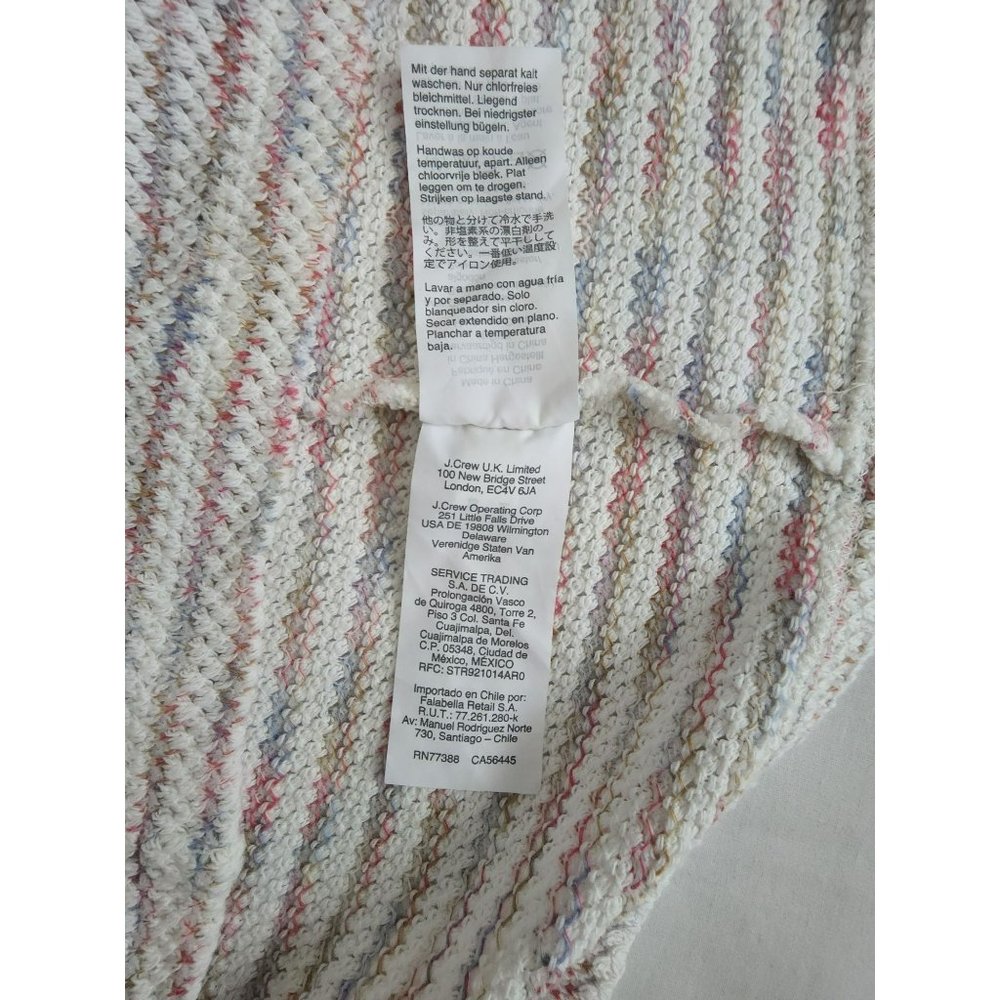 Madewell Women's Space-Dye Stripe Scoop Neck Pullover Sweater Knit Top Sz Medium - Picture 13 of 13